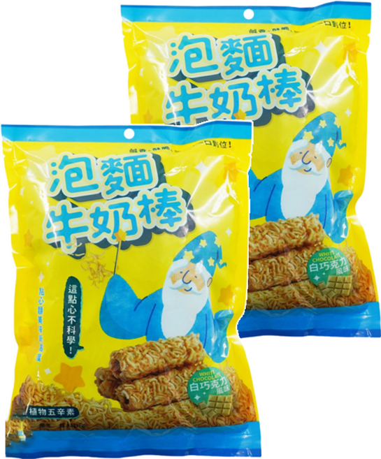 金合麥 泡麵白巧克力風味棒, 150g, 2袋