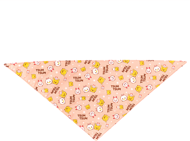 TSUM TSUM 寵物三角領巾 BF014B-1, 家族粉, 1個