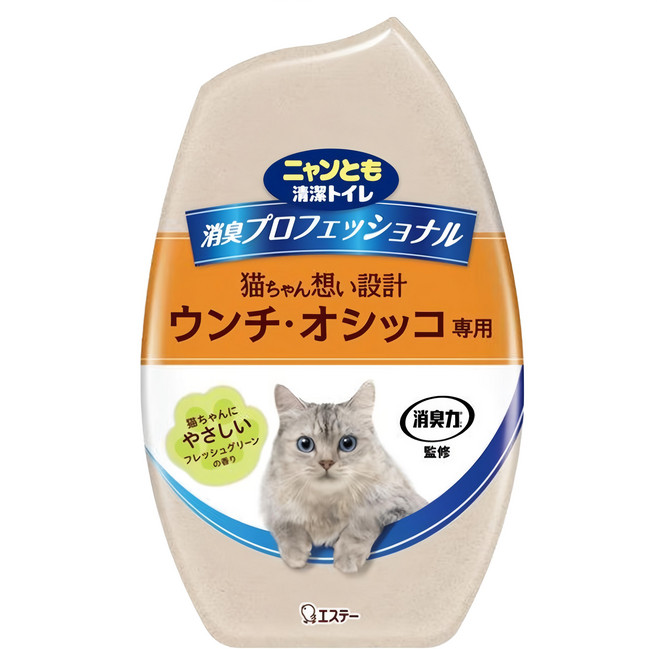 ST 雞仔牌 實感貓用部屋消臭力除臭劑 清新綠香, 400ml, 1瓶