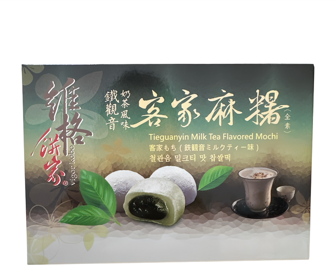 vigor kobo 維格餅家 QDD麻糬 鐵觀音奶茶風味 6顆, 180g, 1盒