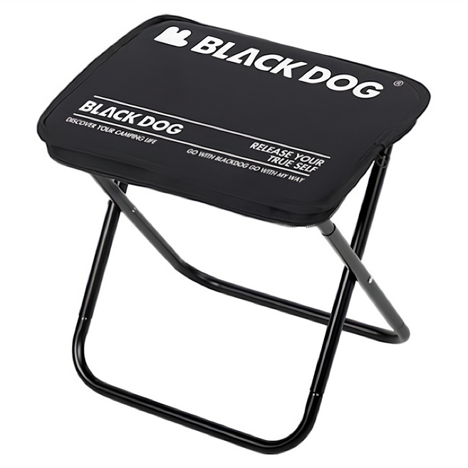 BLACK DOG 黑狗 朝野折疊凳 小馬扎, 黑色, 1個