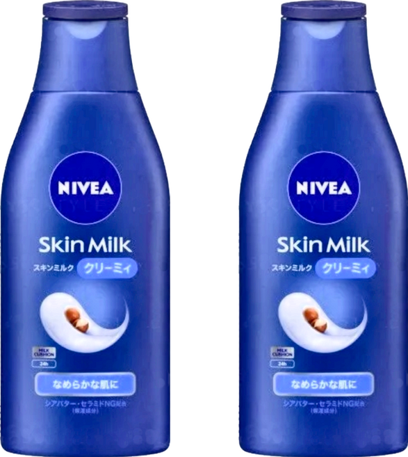 NIVEA 妮維雅 牛奶清爽保濕乳液 乾燥肌膚適用, 200g, 2瓶