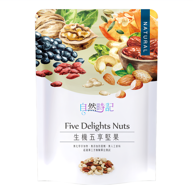 Nature Time 自然時記 生機五享堅果, 1包, 140g