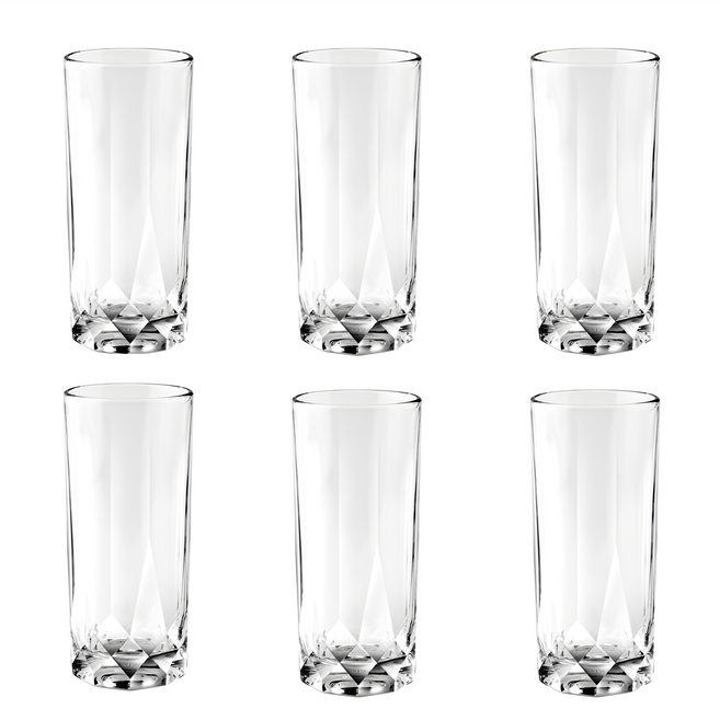 Ocean Glass Connexion 冷飲杯 Set 430ml 6入, 透明色, 1組