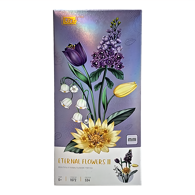 LOZ 花朝月夕 3歲以上, 1盒, 花卉 多色, 534
