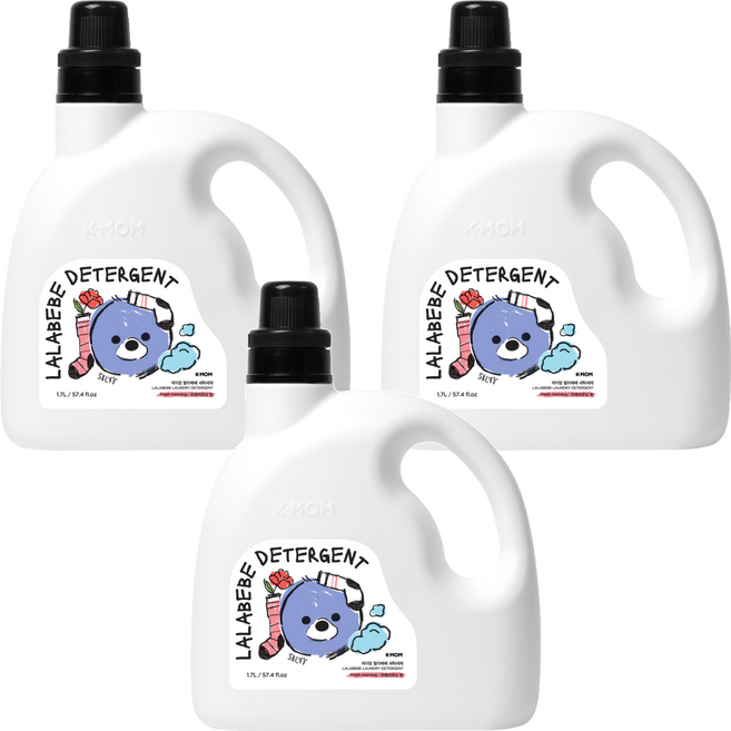 MOTHER-K K-MOM 草本抗敏極淨洗衣精-晨光森林, 1.7L, 3瓶
