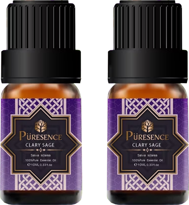 PURESENCE 樸香氛 精油, 天然快樂鼠尾草Clary Sage, 10ml, 2瓶