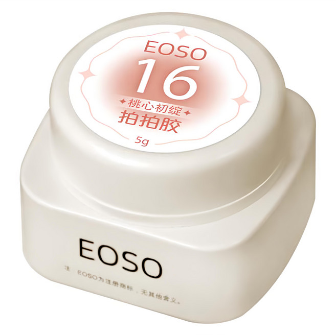 EOSO 拍拍膠, 16 桃心初綻, 5g, 1罐