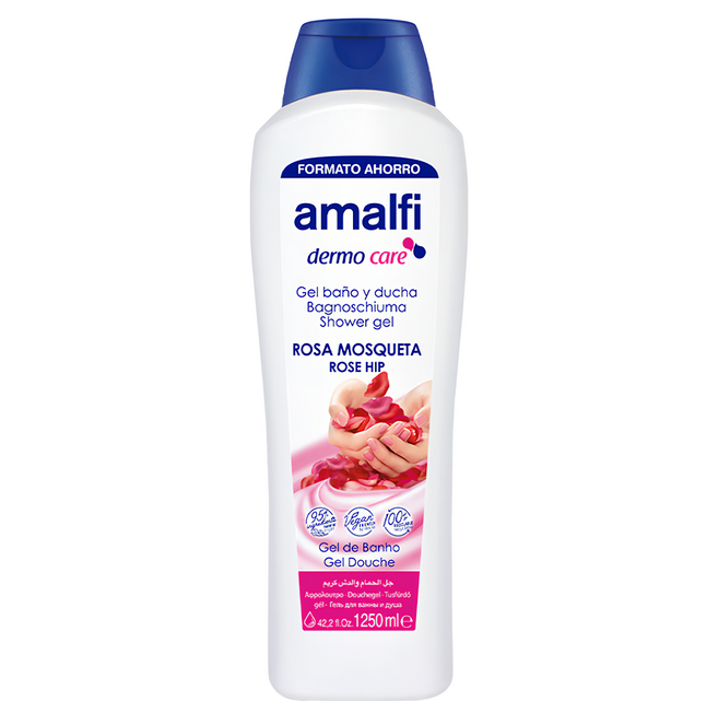 amalfi 玫瑰淨白嫩膚沐浴露, 1.25L, 1瓶