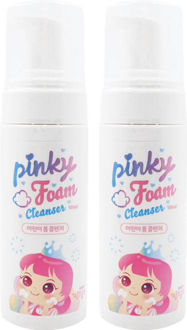 i'm pinky Princess 兒童專用泡沫潔顏慕斯, 150ml, 2瓶