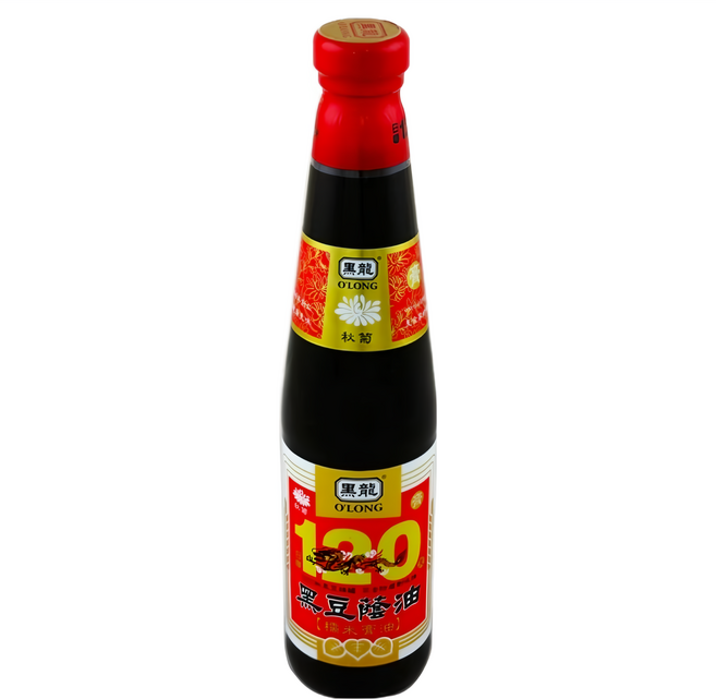 黑龍 秋菊級黑豆蔭油 膏油, 400ml, 1瓶