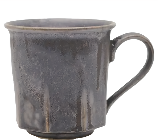 CHIPS mug. 美濃燒 Ancient Pottery 古董風 八角馬克杯, 古銅色, 1個