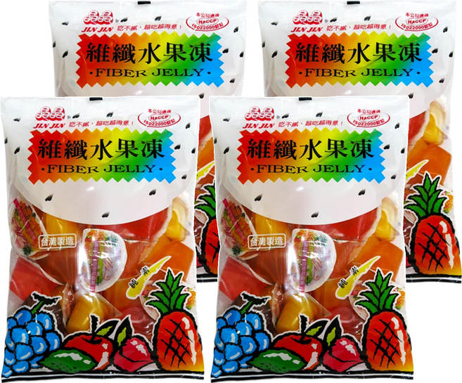 晶晶 維纖水果風味凍, 500g, 4袋