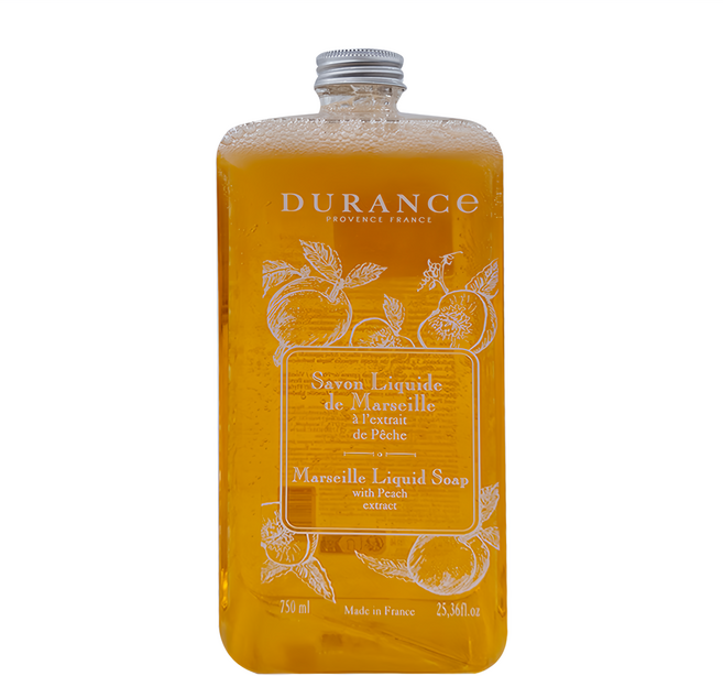 DURANCE 朵昂思 馬賽液態皂 蜜桃, 750ml, 1瓶