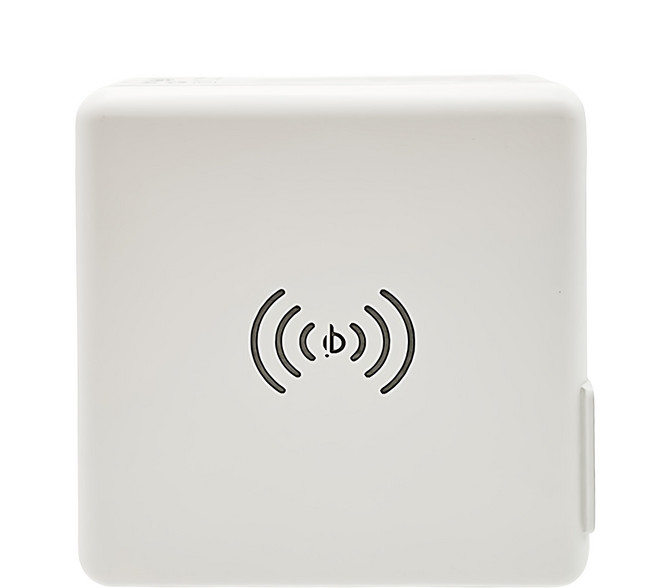 qi 多合一 快充無線充電底座 無線 + 行動電源 10000mah, F11, 白色