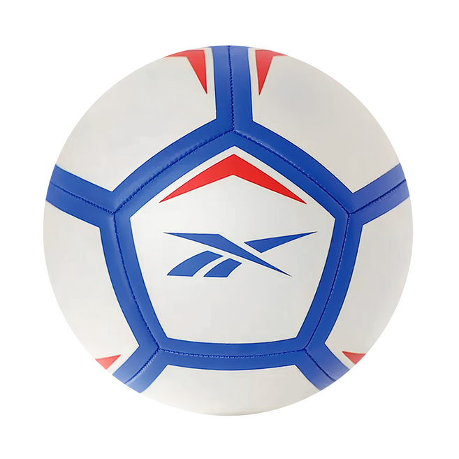 Reebok 銳步 經典款PVC機縫足球 白藍色, RBFT-31012WB, 1個