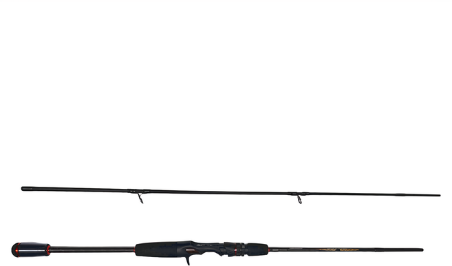 okuma 寶熊釣具 UL調 三節式路亞釣竿 23CC663UL-1, 黑紅色