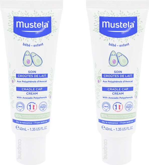 mustela 慕之恬廊 寶寶頭皮調理霜, 40ml, 2條