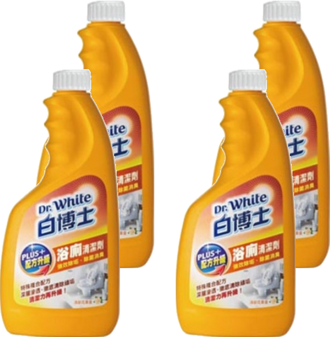 Dr.White 白博士 浴廁PLUS清潔劑補充, 600g, 4瓶