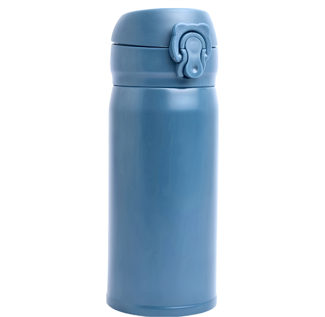 FRANCASINO 弗南希諾 彈跳真空保溫瓶 WY-320B2, 普魯士藍色, 320ml, 1個