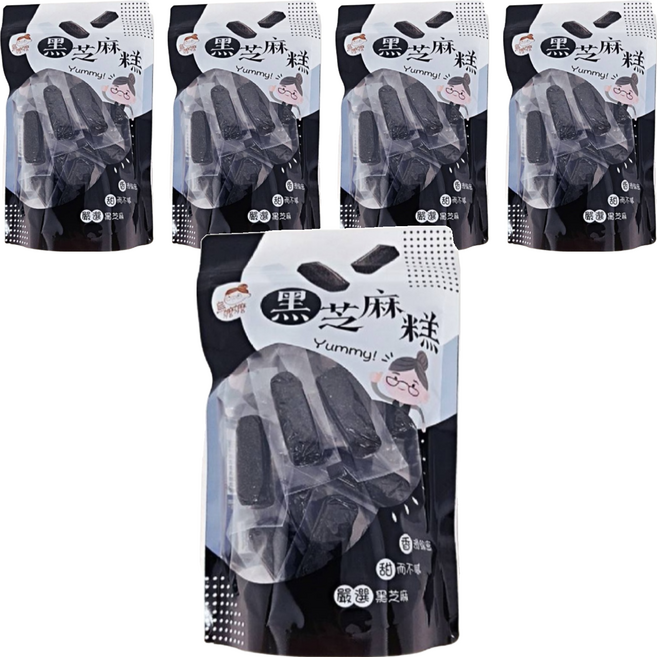 烏嬤嬤 黑芝麻糕, 300g, 5袋