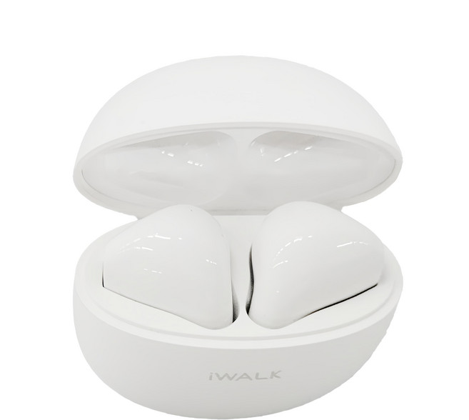 Iwalk Battery 鵝鑾石 Wireless 入耳式 耳機 內建麥克風 藍牙 5.2 語音識別 4.5H Playtime 白色 BTA006