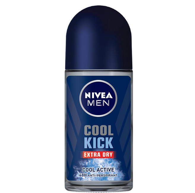 NIVEA 妮維雅 MEN 男士止汗爽身乳液 瞬間酷涼系列 激爽制汗, 50ml, 1瓶