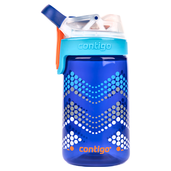 contigo Gizmo Sip 兒童卡通水壺直飲杯, 波浪款, 414ml, 1個
