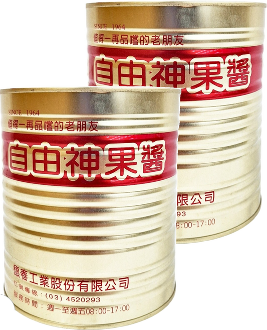 自由神 加工草莓果醬, 3.3kg, 2桶
