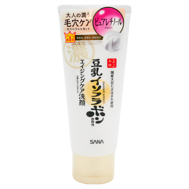 SANA 莎娜 豆乳美肌 台灣公司貨 緊緻潤澤洗面乳, 150g, 1條
