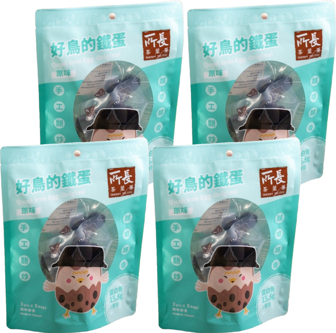 所長茶葉蛋 原味好鳥的鐵蛋 5包入, 75g, 4袋