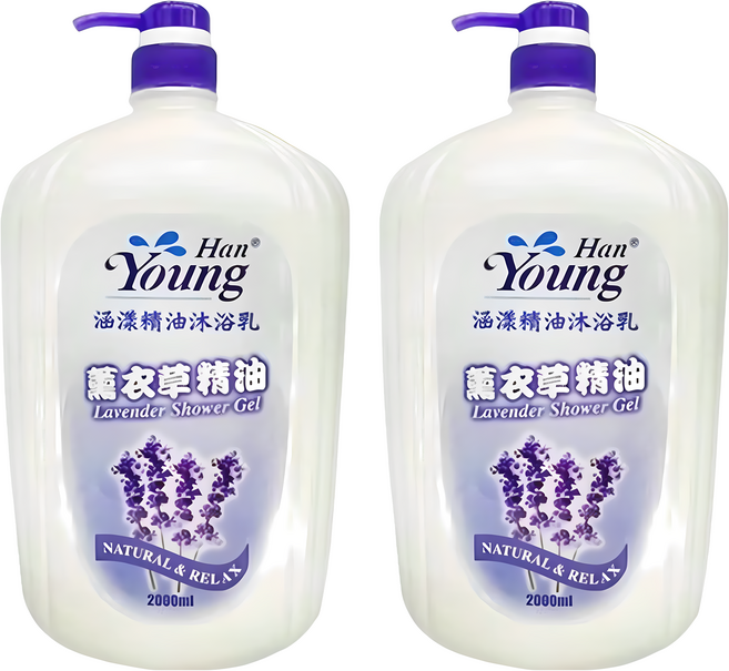 Han Young 涵漾 薰衣草沐浴乳, 2L, 2瓶