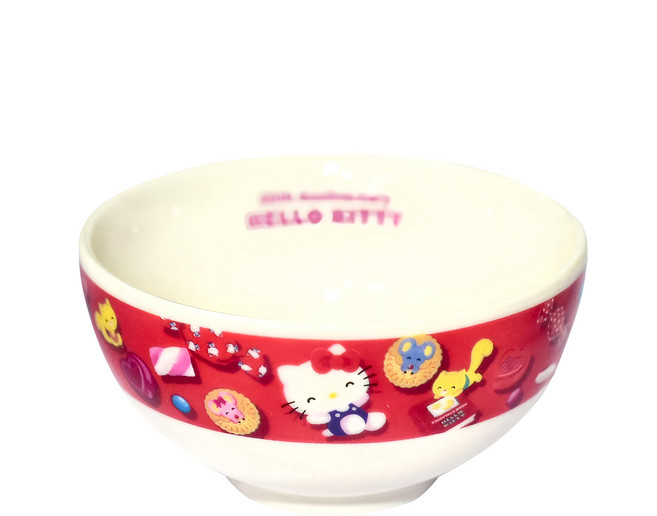 kanesho 金正陶器 陶瓷碗, KITTY 50週年款, 1個