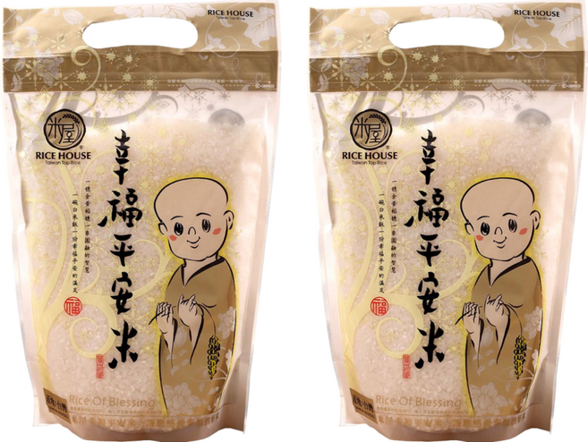 RICE HOUSE 米屋 幸福平安米, 1kg, 2包, CNS一等