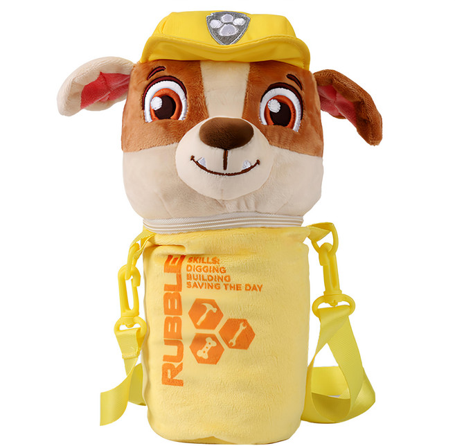 PAW PATROL 汪汪隊立大功 8吋水壺收納包 3歲以上, 小礫 黃色, 1個