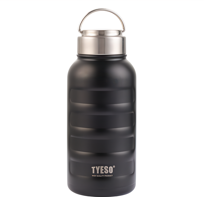 TYESO 泰碩 304不鏽鋼毛毛蟲保溫瓶, 黑色, 1個, 750ml