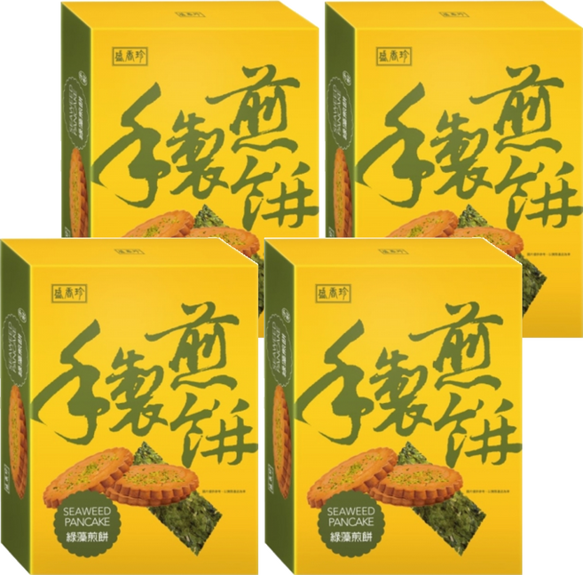 盛香珍 綠藻煎餅 7入, 210g, 4盒