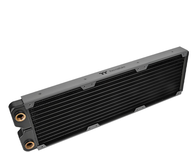 thermaltake 曜越 Pacific 水冷銅冷排 鰭片密度17 厚度28mm, SR360, 黑色, 1個