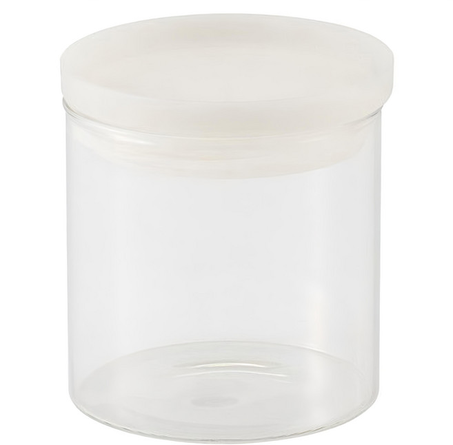 MUJI 無印良品 耐熱玻璃圓形保存容器 直徑9.5 x 11cm, 500ml, 1個