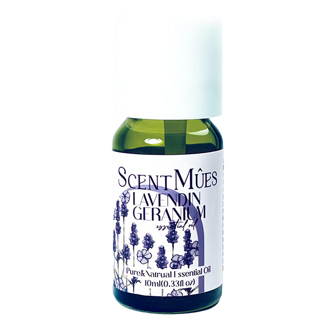 SCENTMUES 森繆斯 光與影系列 基礎純精油, 薰衣草天竺葵, 10ml, 1瓶