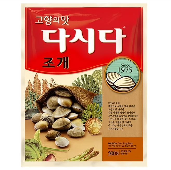 Dasida 大喜大 韓式調味粉 蛤蜊風味, 500g, 1包