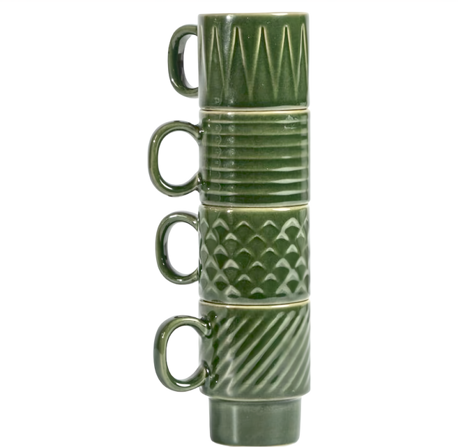 sagaform Coffee & More 濃縮咖啡杯 100ml, 墨綠色, 1組