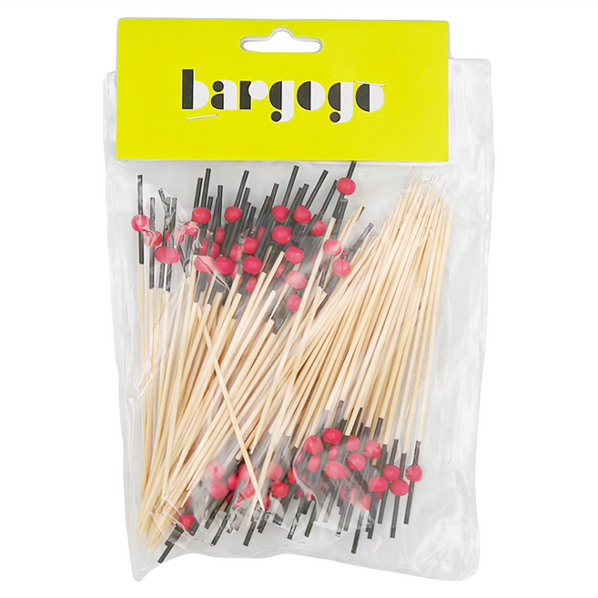 bargogo 巴果果 黑桿紅球珠 JM10-221 12cm, 100支, 1包