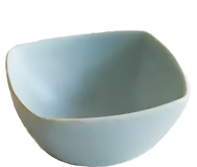 日本 美濃燒 方形 豆缽, 摩爾藍, 1個