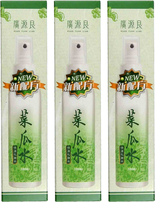 廣源良菜瓜水 保濕噴霧 台灣製造, 100g, 100ml, 3瓶