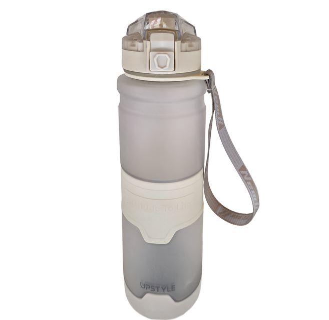 UPSTYLE 悠家良品 時尚運動水壺 UPKZ-TR8063, 磨砂白色, 1L, 1個