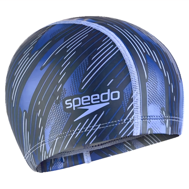 speedo Boom Ultra Pace 成人合成泳帽 SD81281616679, 藍色, 1個