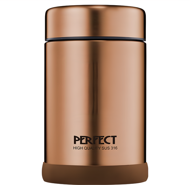 PERFECT 理想 品味316真空食物罐, 玫瑰金, 500ml, 1個