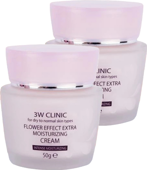 3W CLINIC 極緻透光嫩白保濕精華霜, 50g, 2個