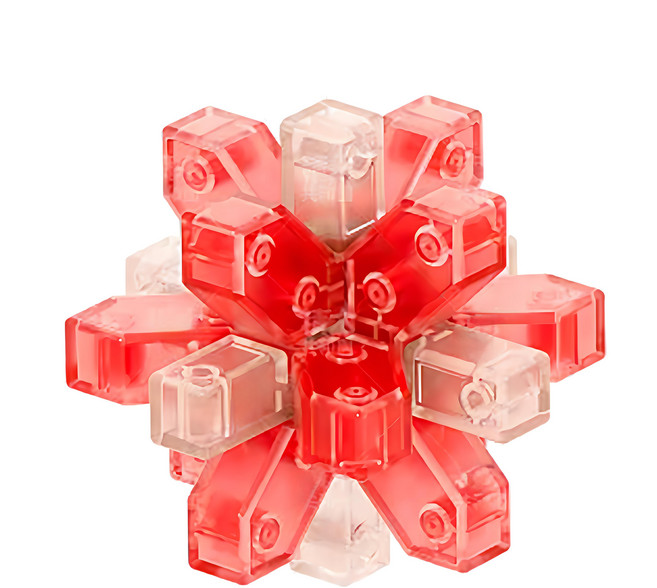 YouRPUZZLE 孔明鎖 梅花鎖 薔薇 9片 1組 L2746